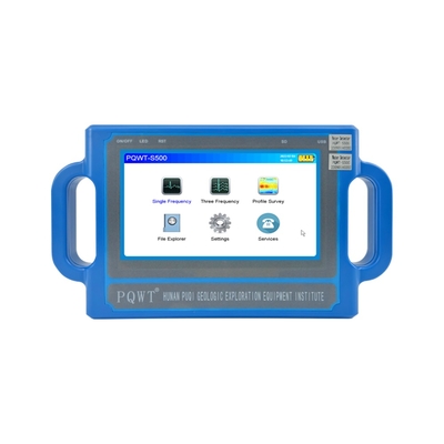 PQWT S500 500m كاشف المياه تحت الأرض مع شاشة لمسة HD 7 بوصة