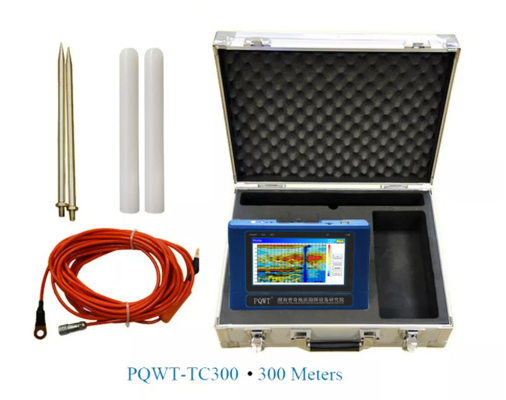 كاشف المياه تحت الأرض TC300 PQWT رسم خرائط أوتوماتيكي بالكامل 300 متر