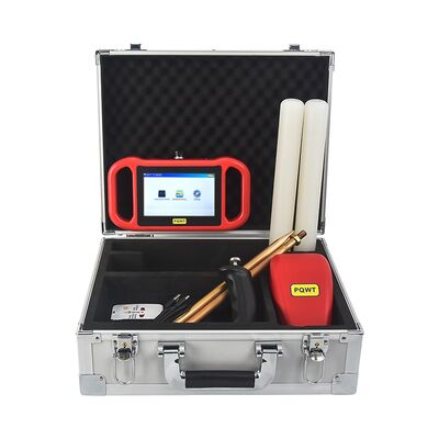 كاشف المياه من سلسلة PQWT-TCM بعمق كشف 150 متر/300 متر/500 متر، وشاشة لمس LCD، وبطارية ليثيوم قابلة لإعادة الشحن للعثور على المياه الجوفية